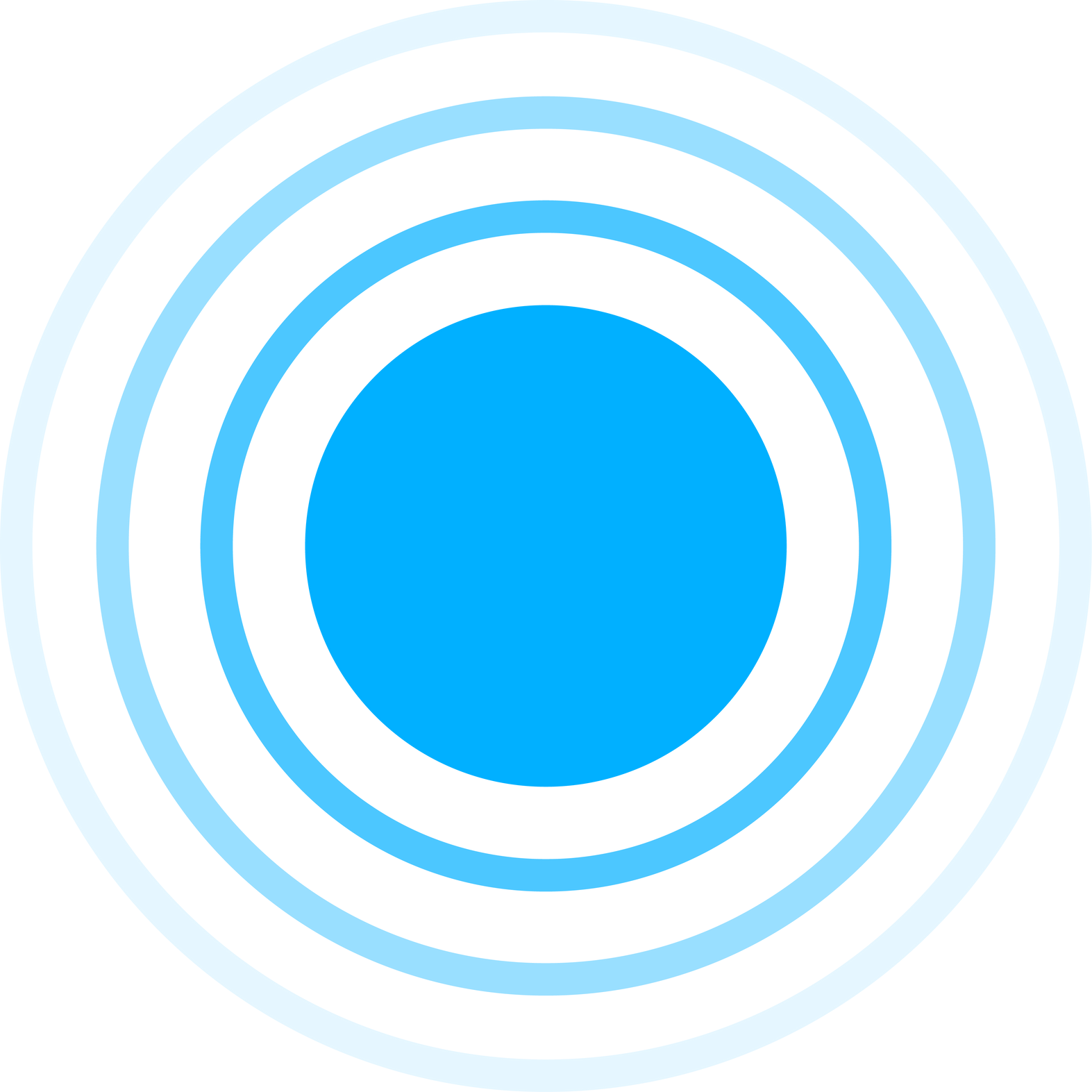 Signal concentric circles. Concentric rings. Epicenter theme. Radio station signal